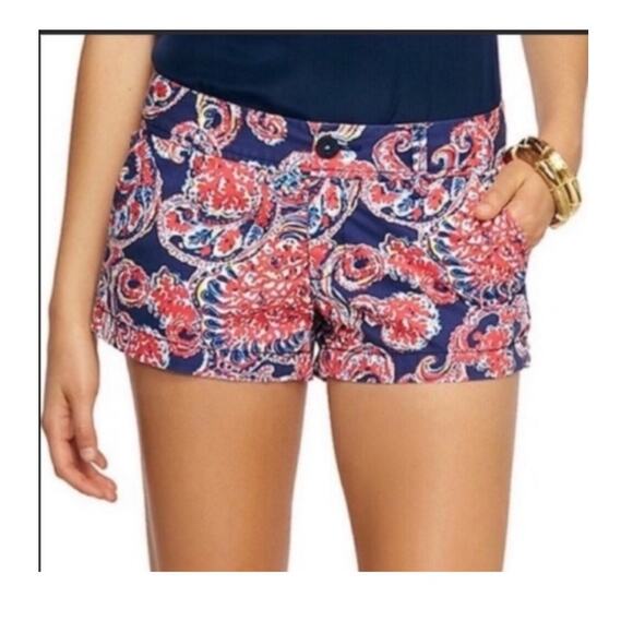 Lilly Pulitzer The Walsh Short Paisley Print Shorts Size 2 - Picture 1 of 8